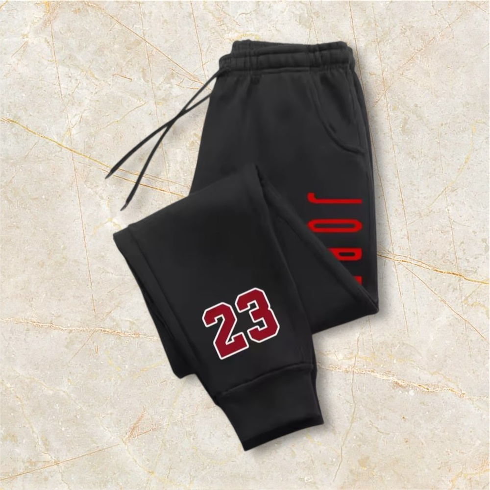 Jordan Kids Black Joggers with Red Accents